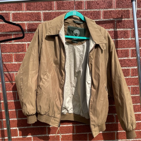 Weatherproof Other - Weatherproof mens medium tan bomber jacket